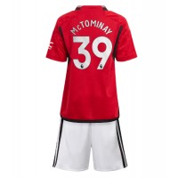 Manchester United Scott McTominay #39 Replika babykläder Hemmaställ Barn 2023-24 Kortärmad (+ korta byxor)